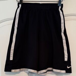 Nike Boys Black and White Athletic Shorts